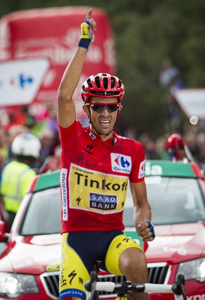 Vince ancora lui. Alberto Contador chiude con un successo il trittico asturiano: la Vuelta  pi vicina. Afp